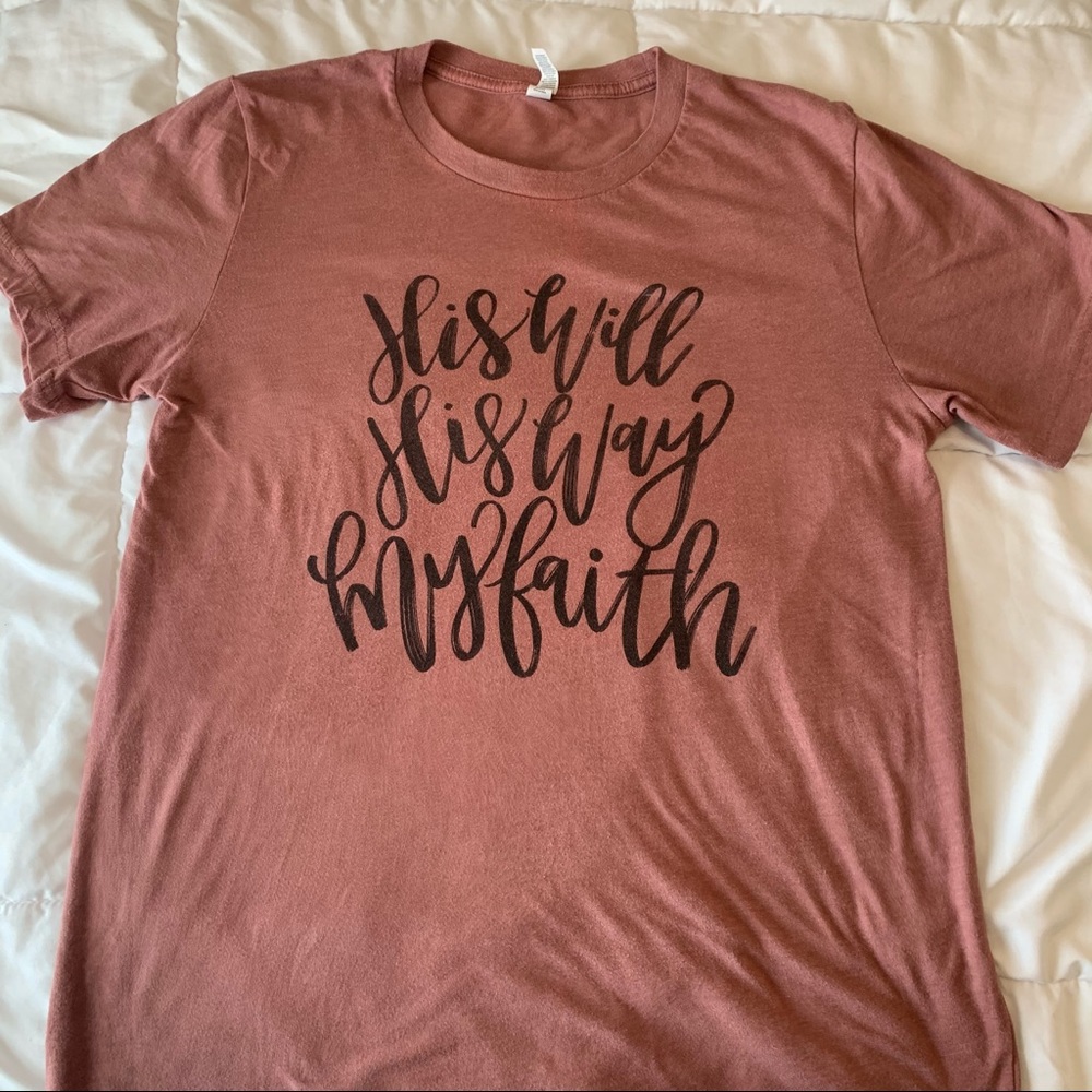 Hand Lettering Religious Tee - Picture 2 of 4